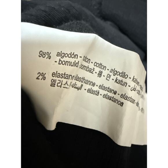 Zara Women's Black Sleeveless Stretch Knit Mini Bodycon Sweater Tank Dress Sz M - Picture 4 of 4